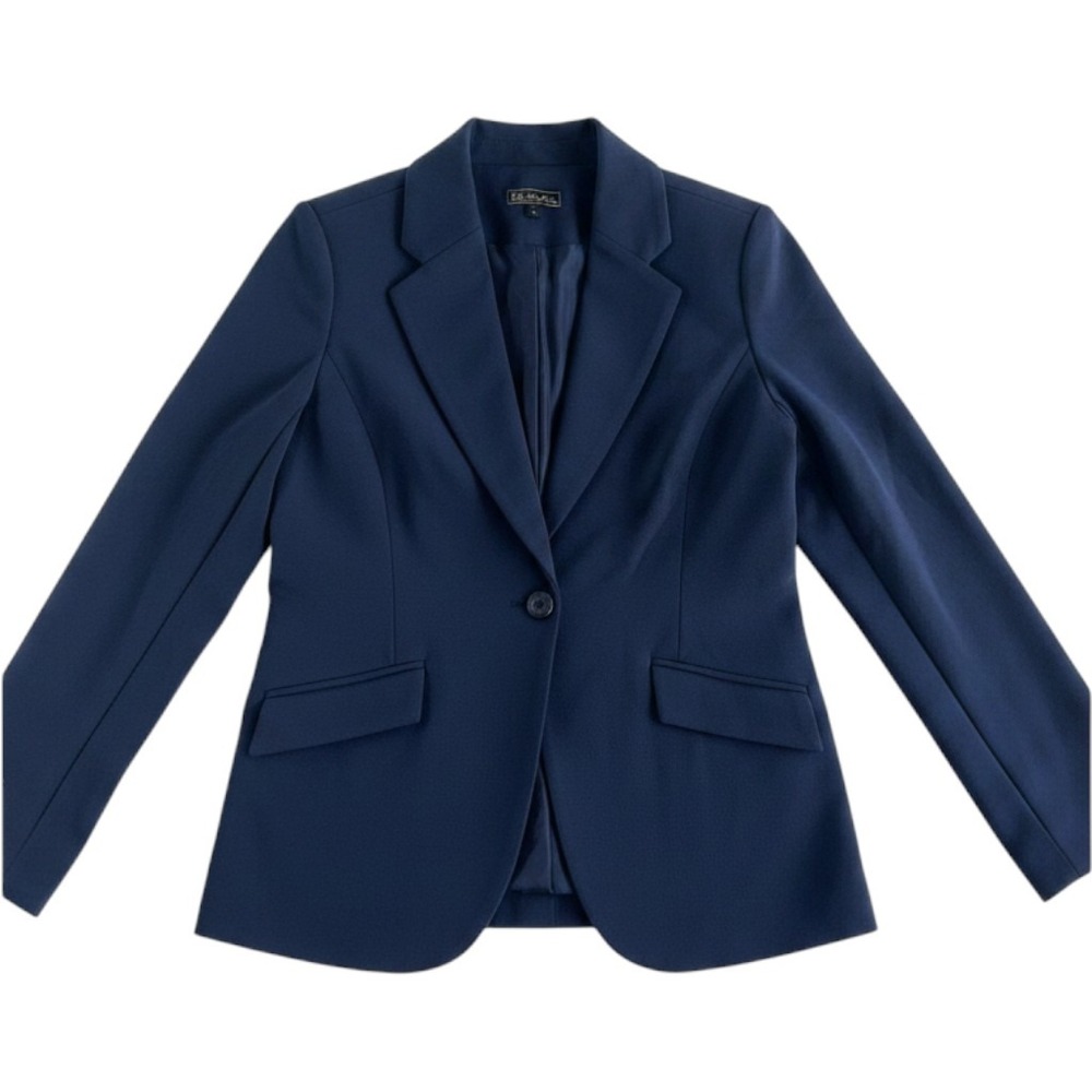 DG Linda Huynh Navy Blue Single Button‎ Blazer Womens Small NWT Professional